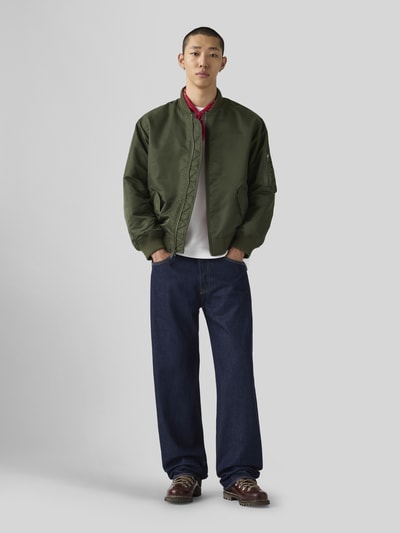 Levi's® Jeans o kroju loose fit z czystej bawełny model '501® LOOSE' Ciemnoniebieski 1
