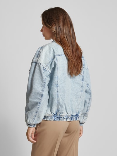 ICHI Jeansjacke mit Brusttaschen Modell 'BOSSIE' Hellblau 5