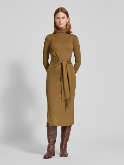 Lauren Ralph Lauren Sukienka midi z golfem model ‘VAUREEN’ Camel 4