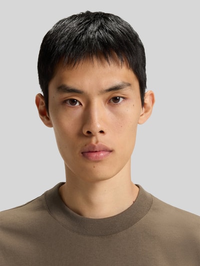 HUGO Relaxed Fit T-Shirt aus reiner Baumwolle Modell 'DAPOLINO' Mittelbraun 3