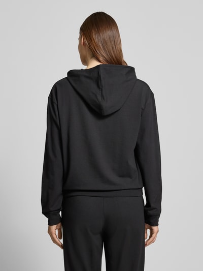 HUGO Regular fit hoodie van een mix van katoen en modal, model 'SIGNATURE' Zwart - 5
