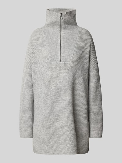 Vero Moda Schipperstrui met oversized schouders, model 'PERNILLA' Lichtgrijs - 2