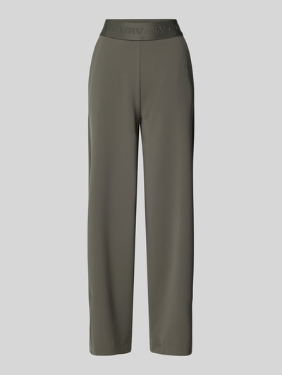 CAMBIO Stoffen broek in verkorte pasvorm Model 'ELENA' Olijfgroen - 2