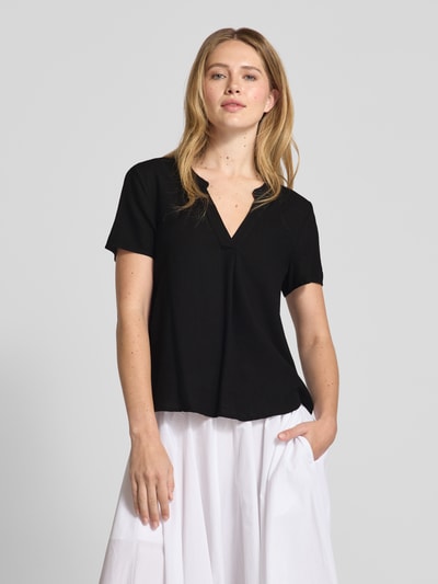Vero Moda Regular fit tuniek van een mix van viscose en linnen, model 'MYMILO' Zwart - 4