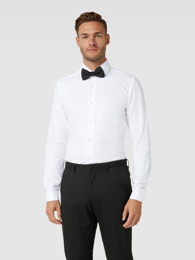 BOSS Slim Fit Koszula biznesowa z kołnierzykiem typu kent model ‘HANK’ Biały 4