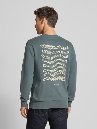 Mazine Sweatshirt mit Label-Stitching Modell 'Barrow' Blau 5