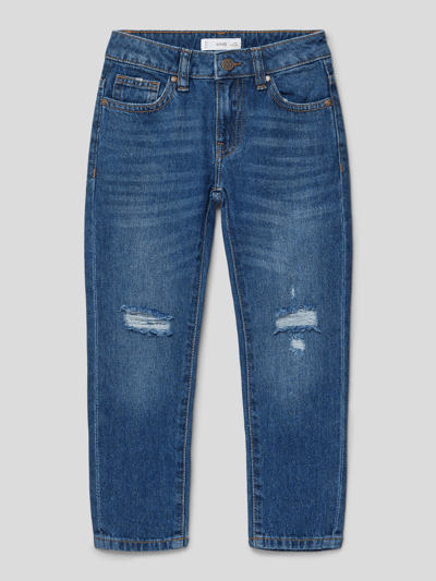 Mango Jeans im Destroyed-Look Blau 1