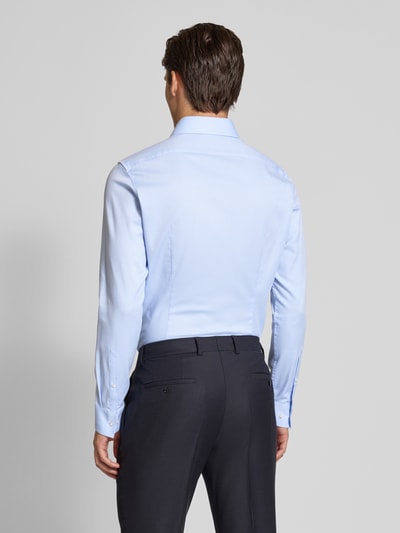 CK Calvin Klein Slim fit zakelijk overhemd met logostitching, model 'Harrison' Bleu - 5