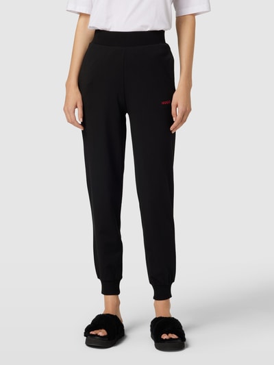 HUGO Sweatpants mit Label-Print Modell 'SHUFFLE' Black 4