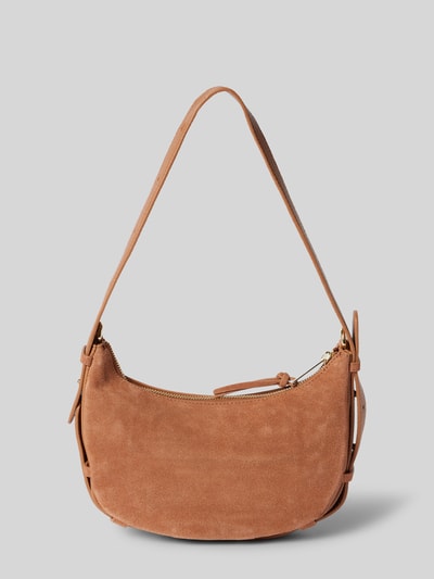 Hey Marly Lederhandtasche mit Label-Applikation Modell 'Lifetime Sister' Cognac 4