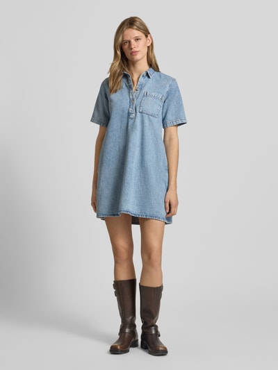 JJXX Relaxed Fit Minikleid in Denim-Optik Modell 'Amara' Hellblau 1