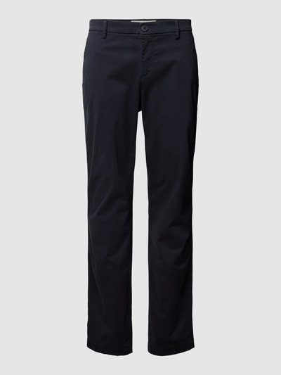 Bruun & Stengade Slim fit chino met viscose, model 'OLAV' Donkerblauw - 2