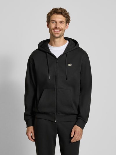 Lacoste Regular Fit Sweatjacke aus Baumwoll-Mix Black 4