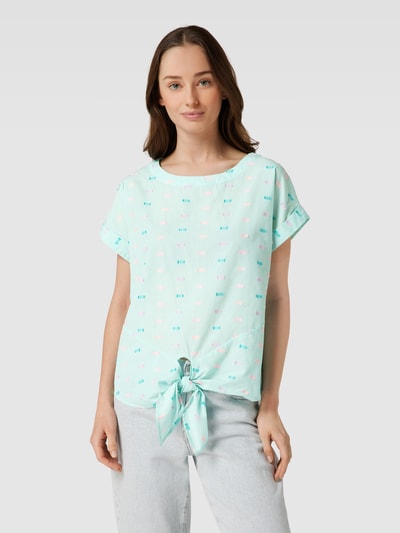 Christian Berg Woman Blouseshirt met strikdetail Mintgroen - 4