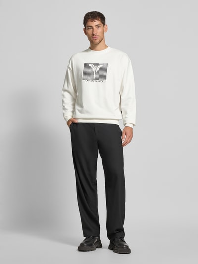 CARLO COLUCCI Bluza z okrągłym dekoltem Złamany biały 1