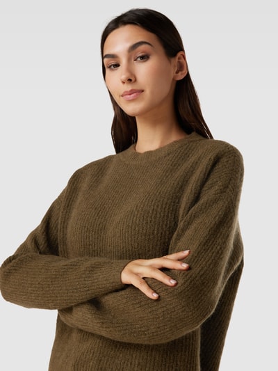 JAKE*S STUDIO WOMAN Gebreide pullover met extra brede schouders Leem - 3