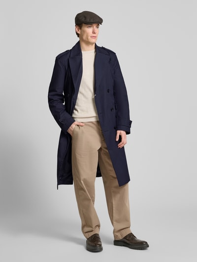 Strellson Trenchcoat mit Taillengürtel Modell 'Summer12' Marine 1