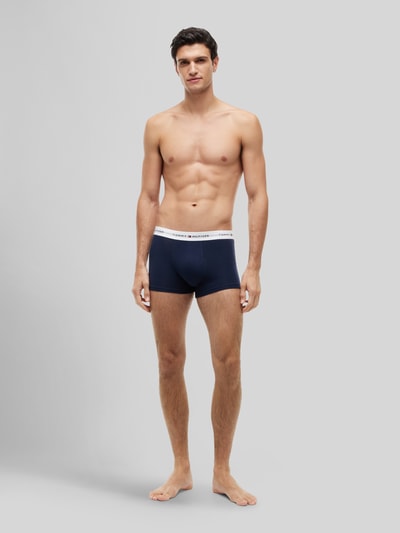 Tommy Hilfiger obcisłe bokserki o kroju regular fit z mieszanki bawełny w zestawie 3 szt. Granatowy 1