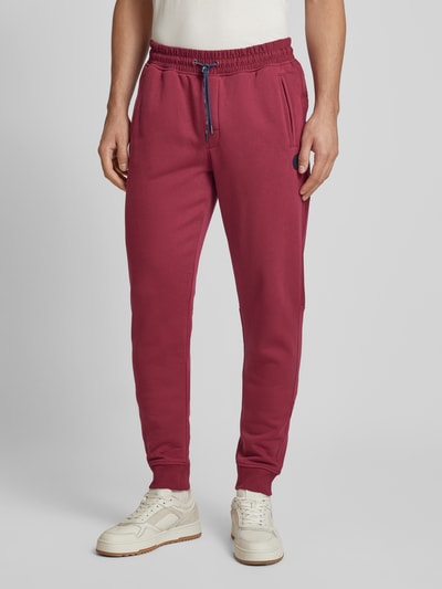 Joy Regular Fit Sweatpants mit Tunnelzug Modell 'YASIN' Bordeaux 4