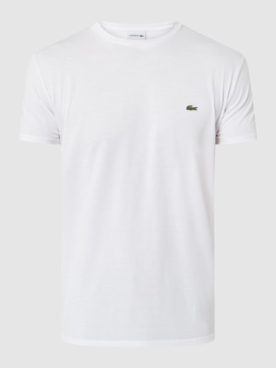 Lacoste T-Shirt mit Label-Stitching Weiss 2