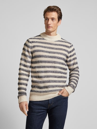 Casual Friday Gebreide pullover met turtleneck, model 'Karl' Offwhite - 4