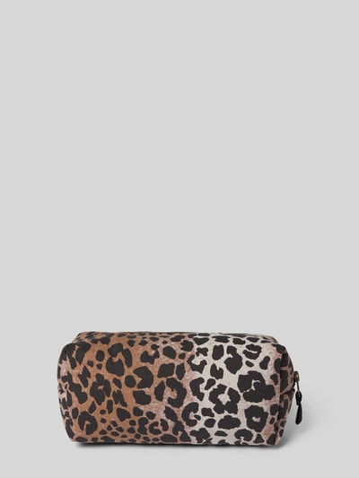 STUDIO NOOS Kosmetyczka zapinana na zamek błyskawiczny model ‘Hazel’ Orzechowy 2