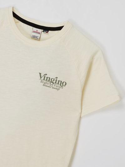VINGINO T-shirt z nadrukiem model ‘Hyrum’  Złamany biały 2
