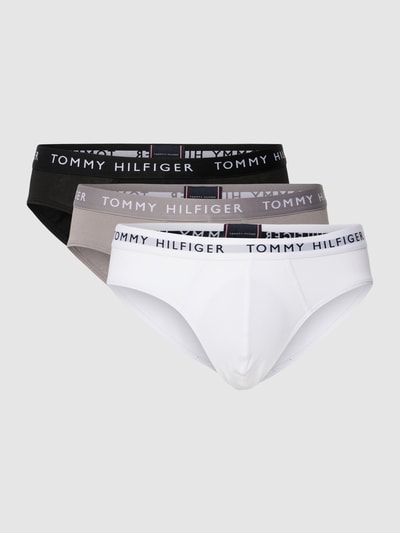 Tommy Hilfiger Slip mit Logo-Bund im 3er-Pack Mittelgrau 2