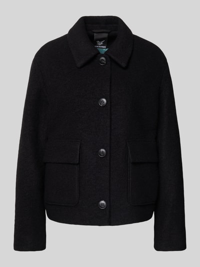 Fuchs Schmitt Kurtka wełniana z wykładanym kołnierzem Czarny 2