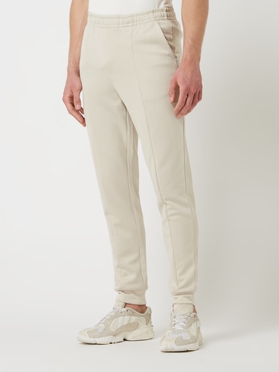 SELECTED HOMME Slim Tapered Fit Sweathose mit Baumwoll-Anteil Modell 'Merl'  Offwhite 4