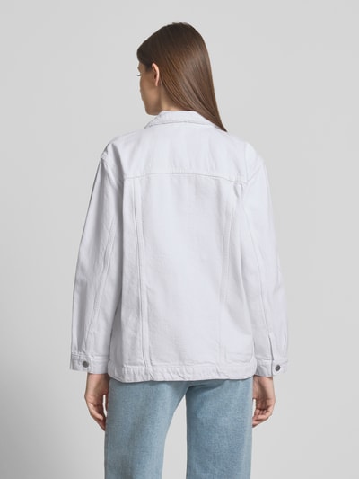 Vila Jeansjacke mit Brusttaschen Modell 'MEY' Weiss 5