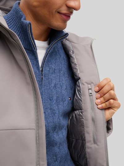 Tommy Hilfiger Pufferjacke mit Zweiwege Reißverschluss Hellgrau 3