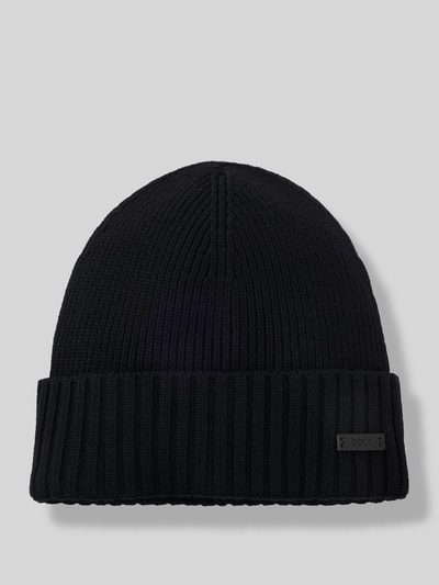 BOSS Muts van pure scheerwol  Zwart - 2