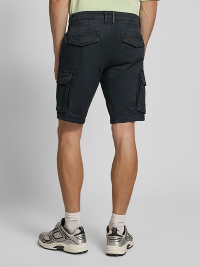 Blend Regular fit korte broek met cargozakken Zwart - 5