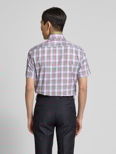 Christian Berg Men Regular Fit Business-Hemd mit Button-Down-Kragen Rot 5