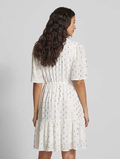 Apricot Knielanges Kleid mit V-Ausschnitt Offwhite 5