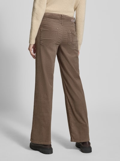 GANG Wide Fit Cordhose mit Label-Detail Modell 'AMELIE WIDE' Taupe 5