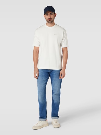 Marc O'Polo T-Shirt mit Label-Stitching Weiss 1