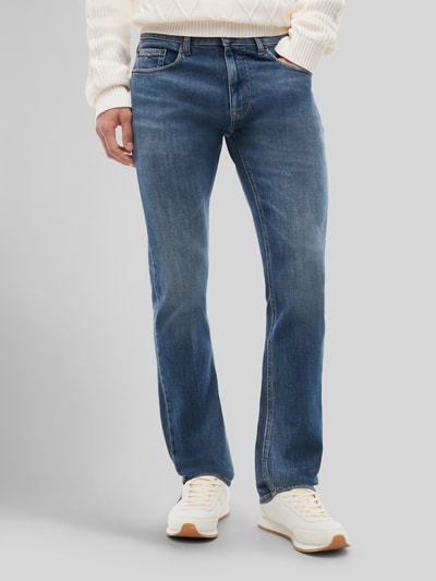 Tommy Jeans Slim Fit Jeans aus Baumwoll-Mix Modell 'SCANTON' Rauchblau 4