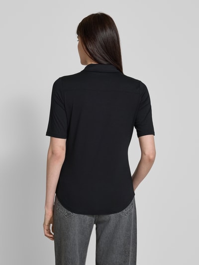 Marc O'Polo Regular Fit Jersey-Bluse mit kurzem Arm aus Viskose-Mix BLACK 5