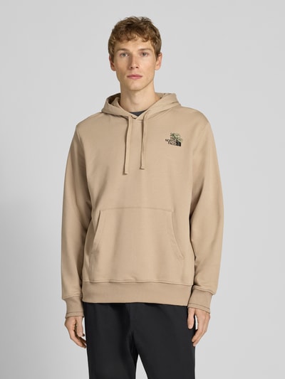 The North Face Hoodie mit Label-Stitching Beige 4