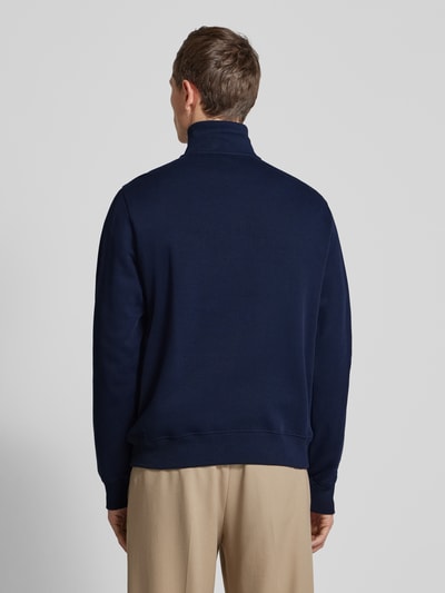 Lacoste Sweatshirt mit Troyer-Kragen Marine 5