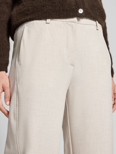 OPUS PANTS Straight Leg Stoffhose mit Paspeltasche am Gesäß Modell 'Mette' Beige 3