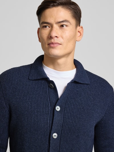 GRAN SASSO Strickjacke aus Schurwoll-Mix mit Kaschmir-Anteil Marine 3