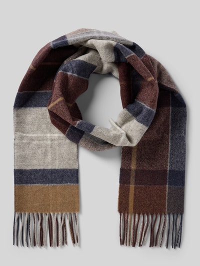 Barbour Sjaal van zuivere lamswol, model 'INVERNESS' Middenbruin - 1