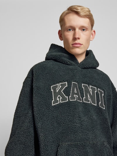 KARL KANI Hoodie met labelpatches Antraciet - 3