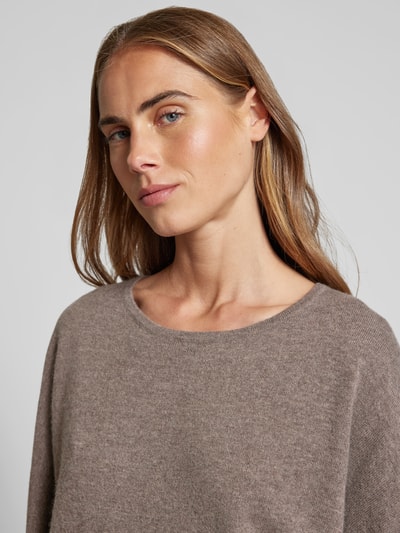 Juvia Pullover in Strick-Optik Taupe 3