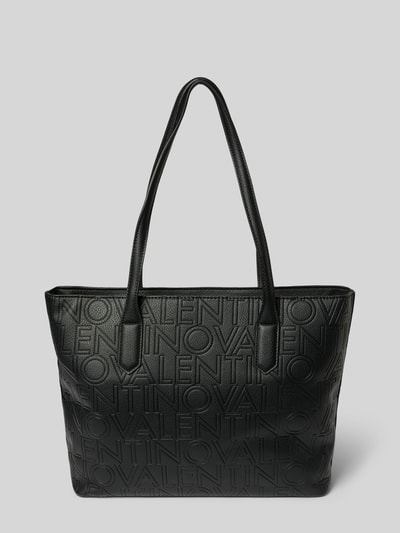 VALENTINO BAGS Shopper mit Logo-Muster und Label-Applikation Modell 'PANSY' Black 3