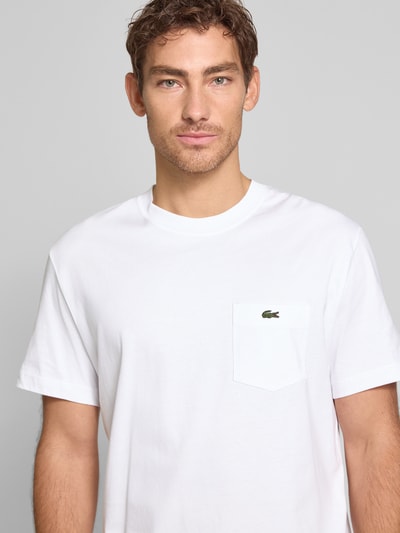 Lacoste T-Shirt mit Brusttasche Weiss 3