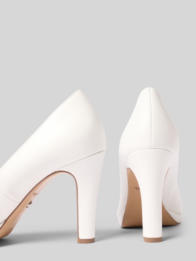 Tamaris Pumps mit Krokodilprägung Weiss 2